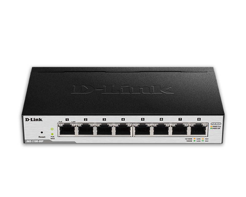 D-Link DGS-1100-08P PoE switch