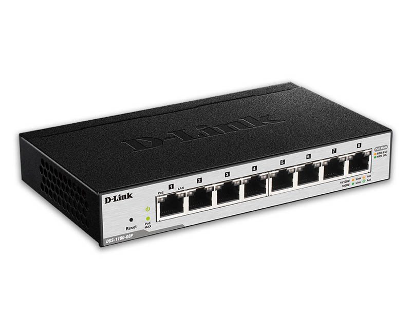 D-Link DGS-1100-08P PoE switch